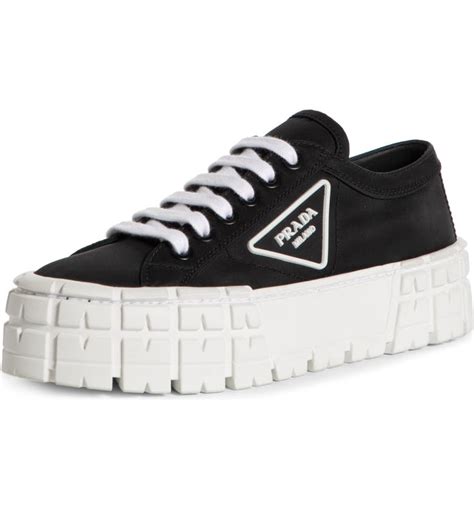 prada fabric high top sneakers|prada lug sole platform sneakers.